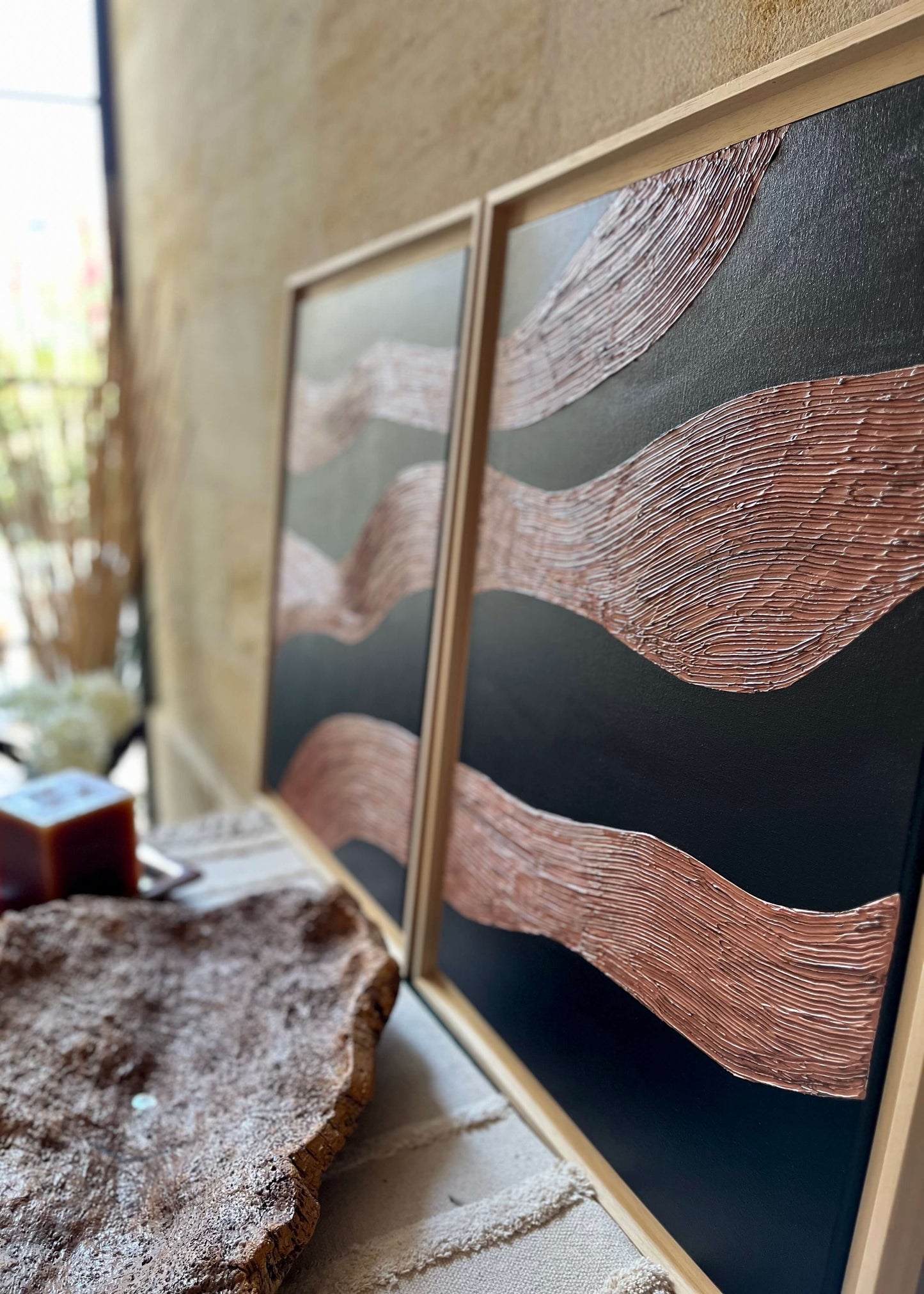 DIPTYQUE "BOIS DE SANTAL" Tableaux texturés