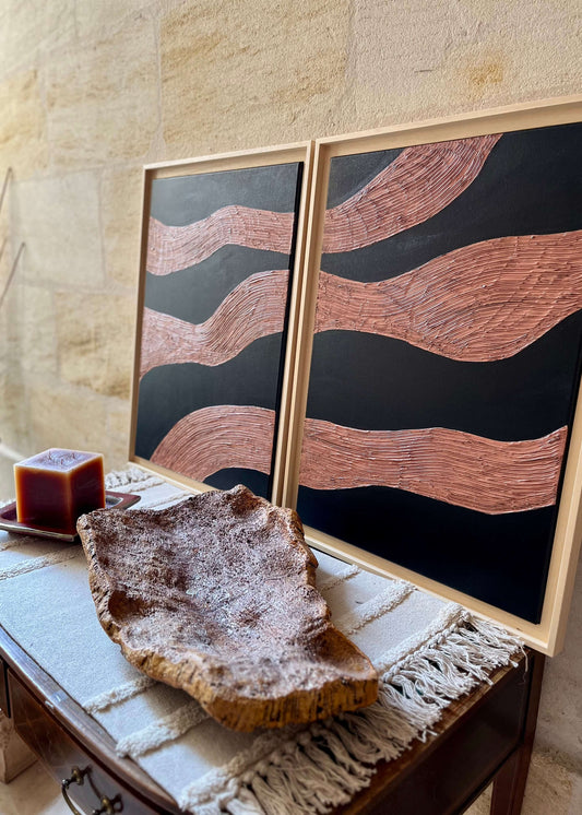 DIPTYQUE "BOIS DE SANTAL" Tableaux texturés