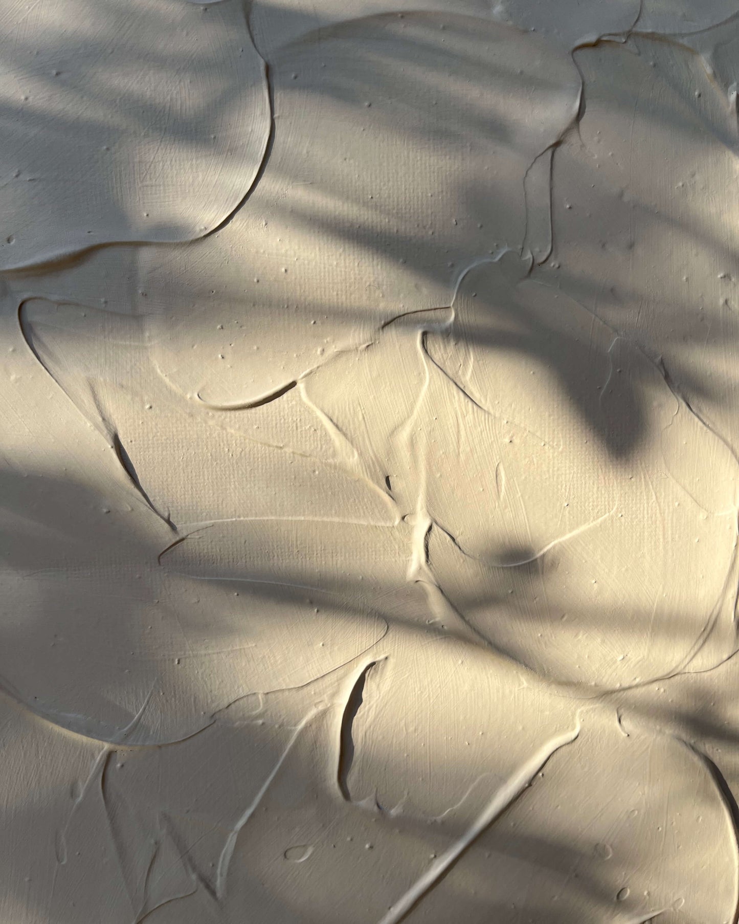 "DUNES" Collection Monochrome - Tableau texturé, relief beige